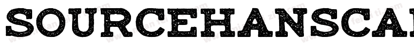 sourcehanscanscn bol字体转换